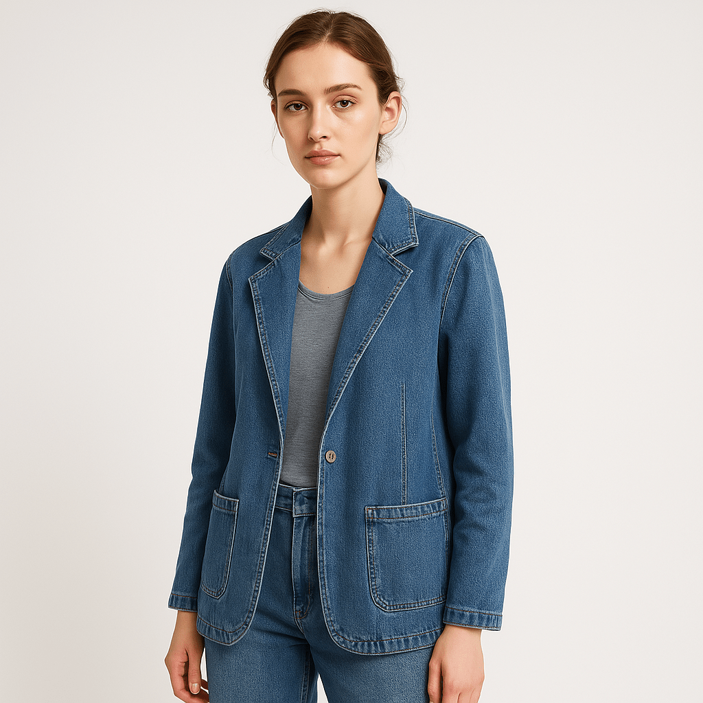 WW | Blazer und Jeans Lässig Gerade Schnitt Stil Casual Chic