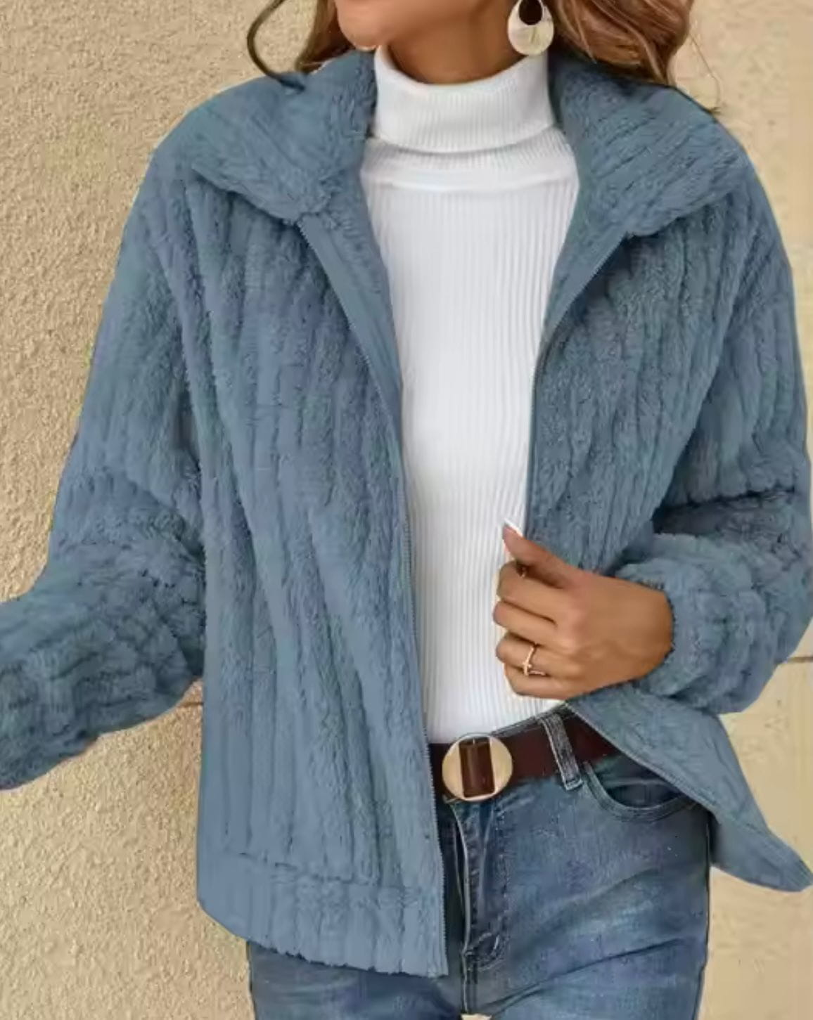 WW | Faux Fur Jacket Warm & Elegant Winter Comfortable