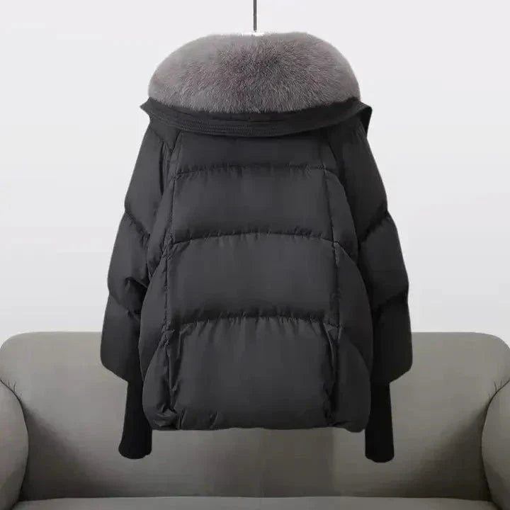 WW | Winter Jacket with Fur Collar Warmth and Elegance