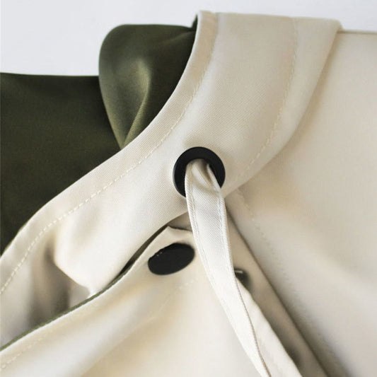 WW | Eleganter und Bequemer Bicolor Mantel Beige & Grün