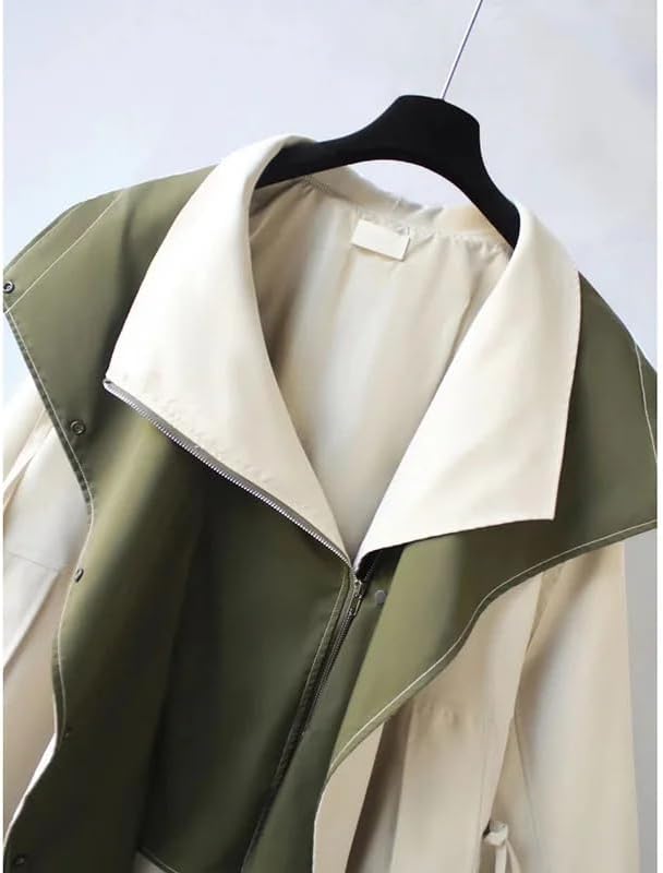 WW | Eleganter und Bequemer Bicolor Mantel Beige & Grün