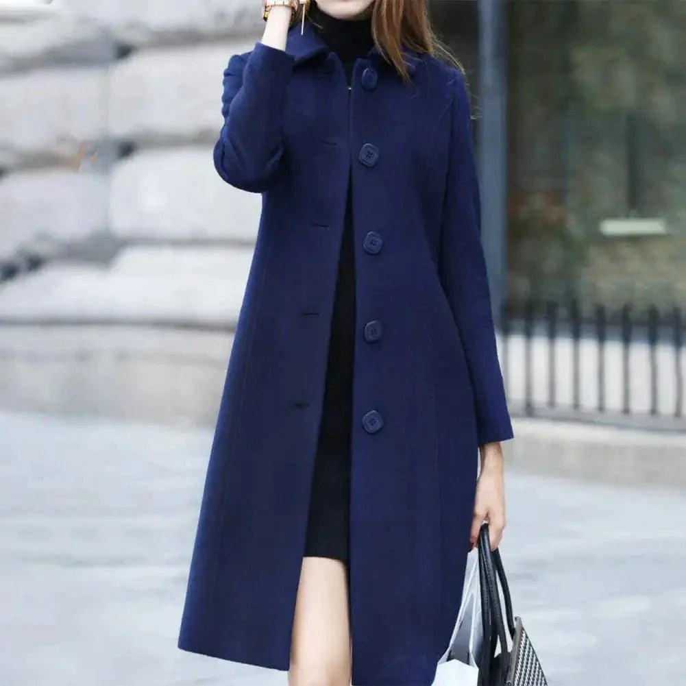 WW | Women's Coat Elegant Wool Blend Chic and Timeless