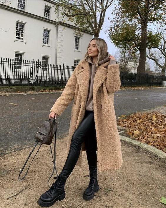 WW | Eleganter Wollmantel Lang Wärme und Trend