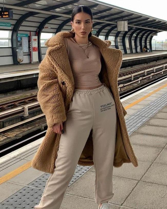 WW | Eleganter Wollmantel Lang Wärme und Trend