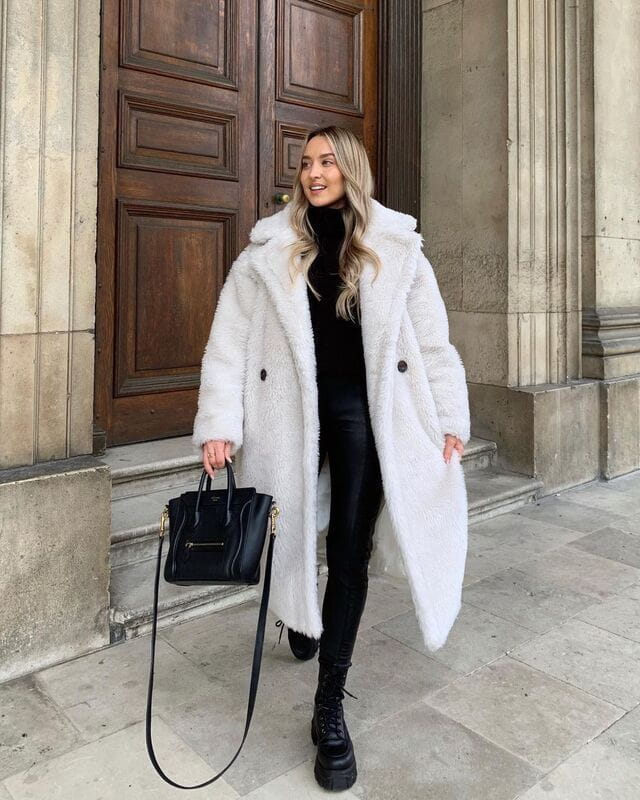 WW | Eleganter Wollmantel Lang Wärme und Trend