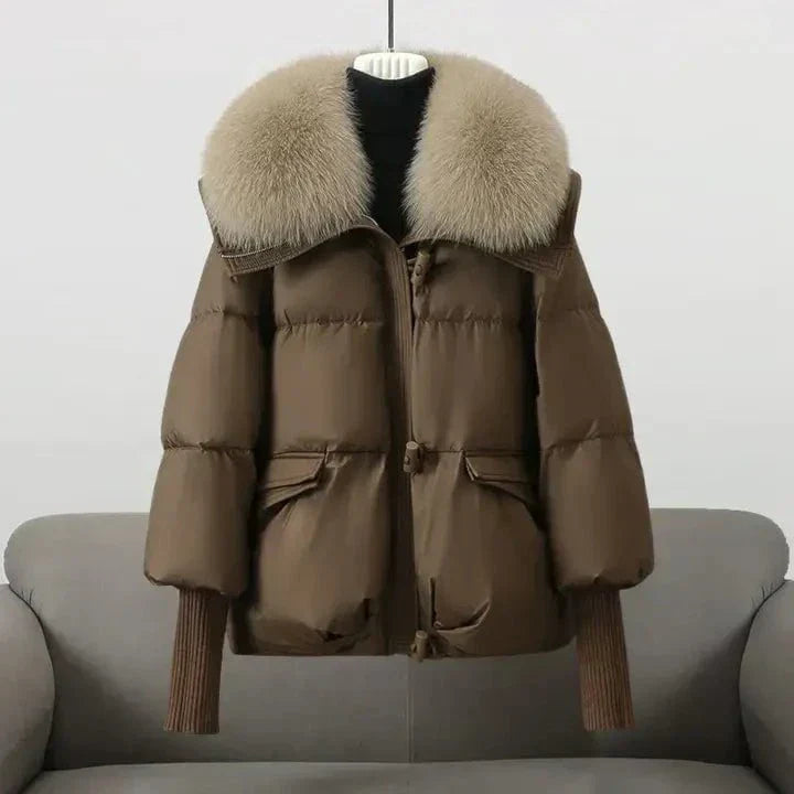 WW | Winter Jacket with Fur Collar Warmth and Elegance
