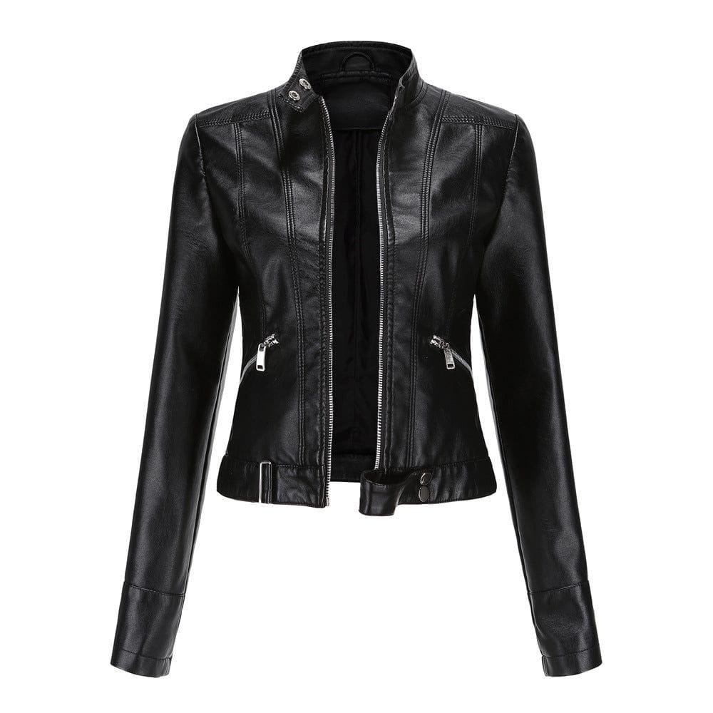 WW | Faux Leather Blouson Black Edgy and Timeless