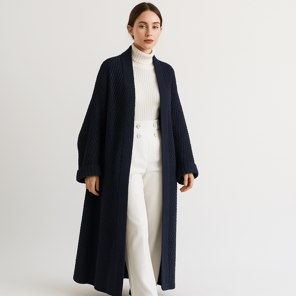WW | Long Beige Light and Open Elegant Casual Jacket