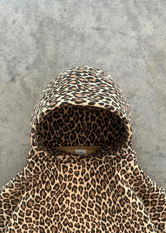 WW | Oversized & Cozy Leopard Poncho with Hood Statement Piece