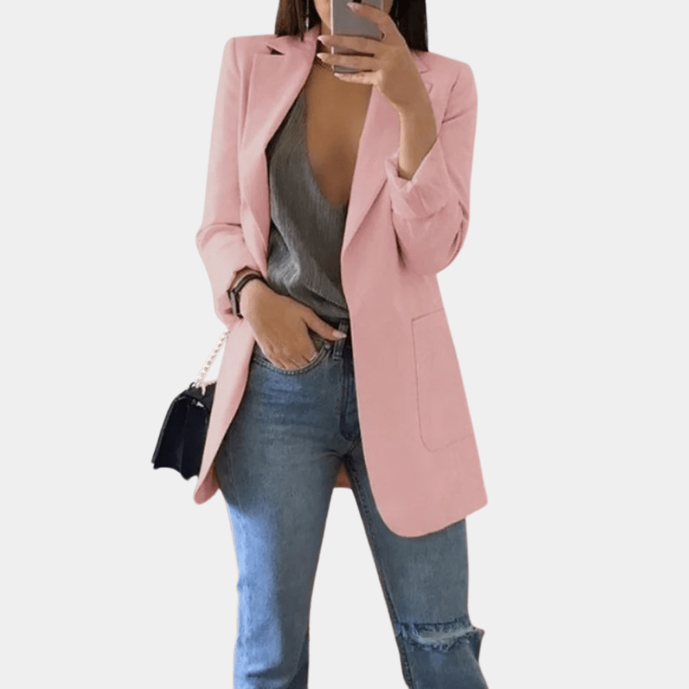 WW | Classic Structured Versatile Long Black Blazer