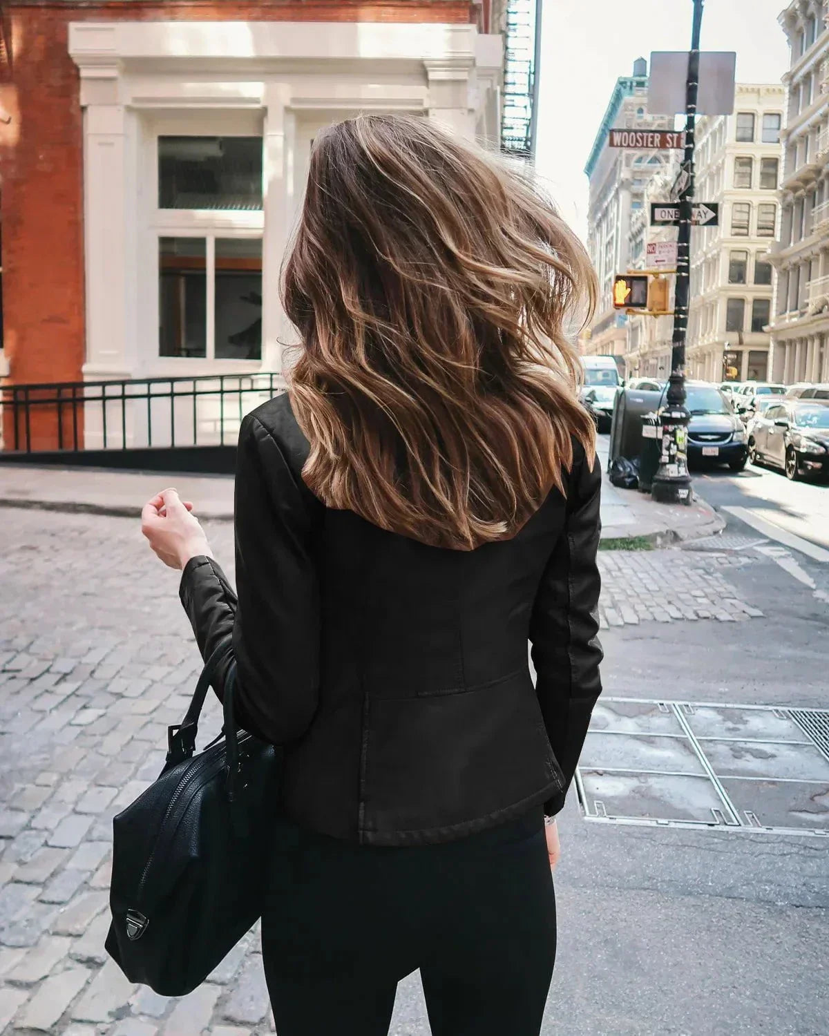 WW | Elegante und trendige Bikerlederjacke für Damen