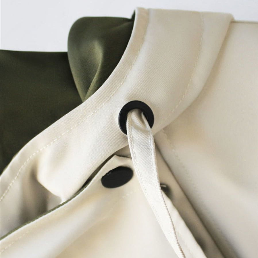 WW | Oversized Jacket Khaki & Beige Trendy & Architectural