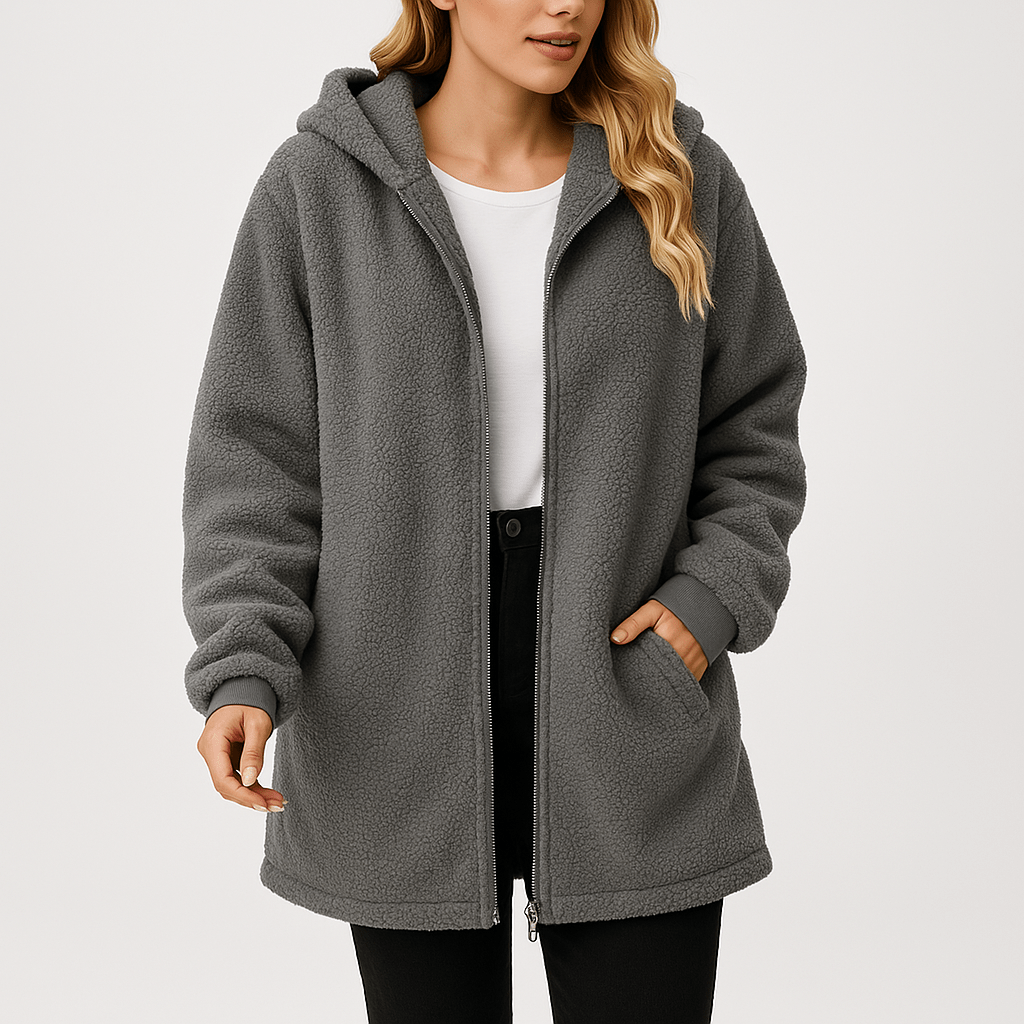 WW | Weiche & Zipfel Kapuzenjacke in Khaki, perfekt für den Winter