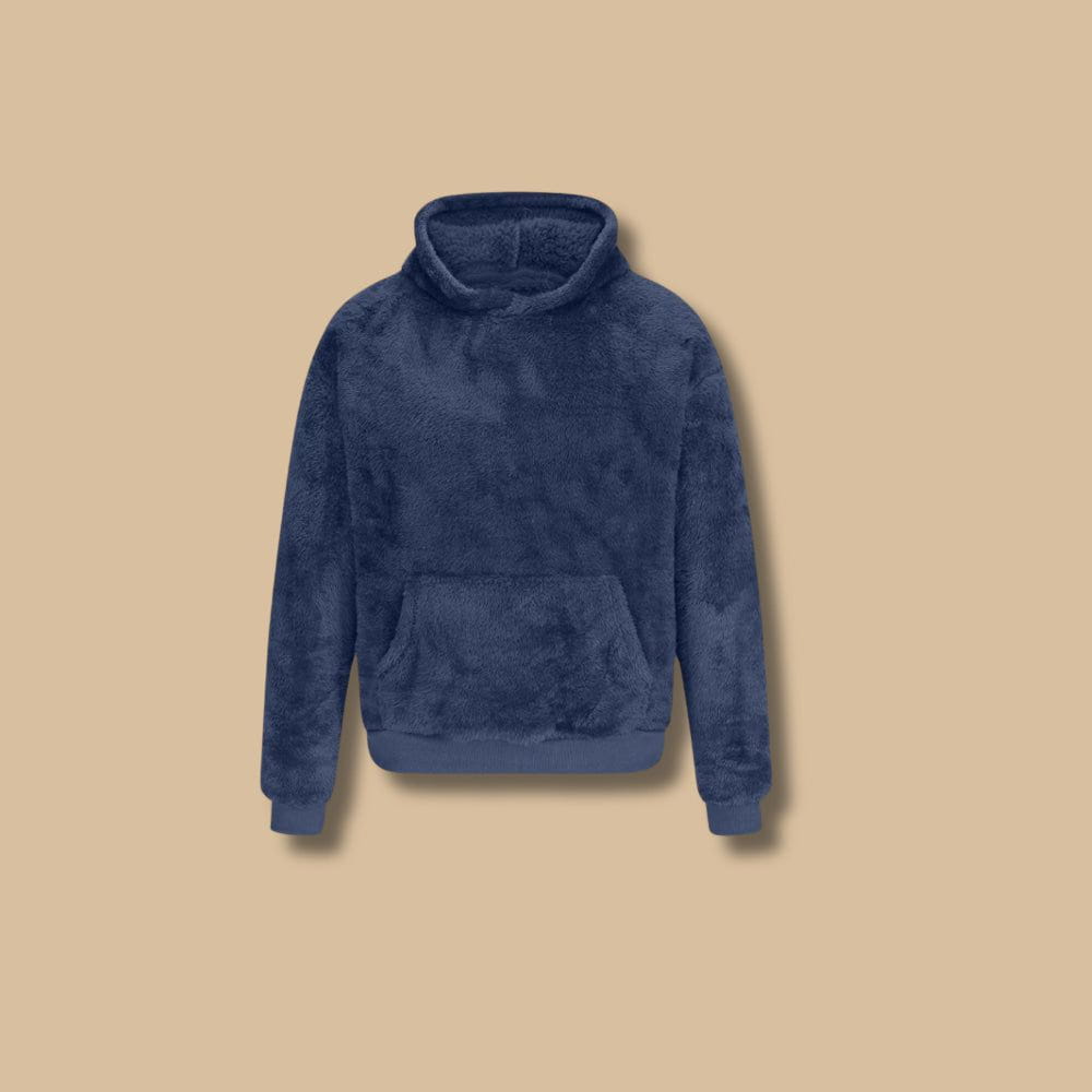 WW | Sweatshirt mit Kapuze aus falschem Pelz, weich und warm