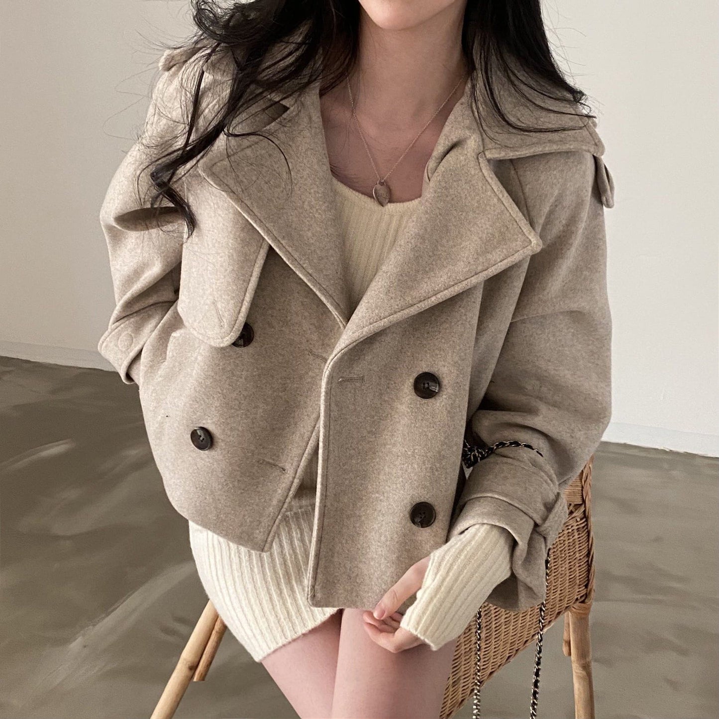 WW | Chic & zeitloser Wolle Caban Court Eleganz im Herbst