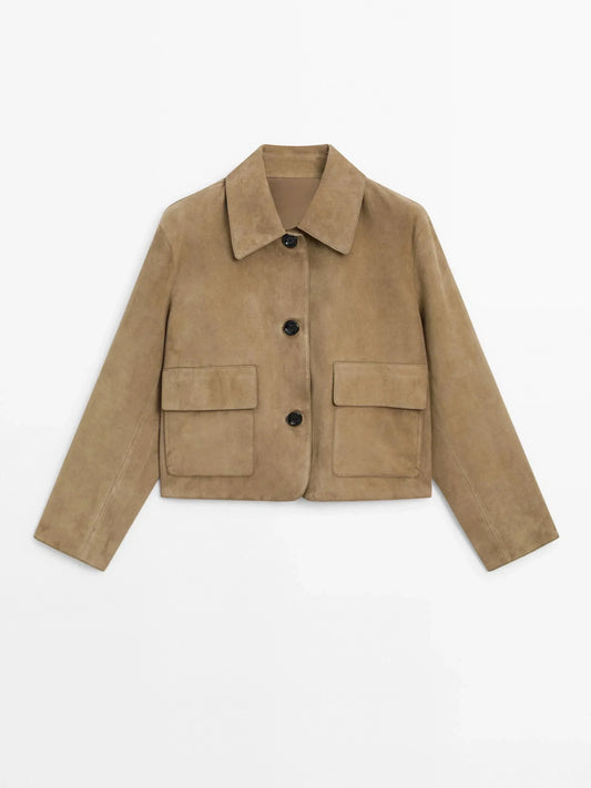 WW | Kurze Wildlederjacke Eleganz Chic und Trend