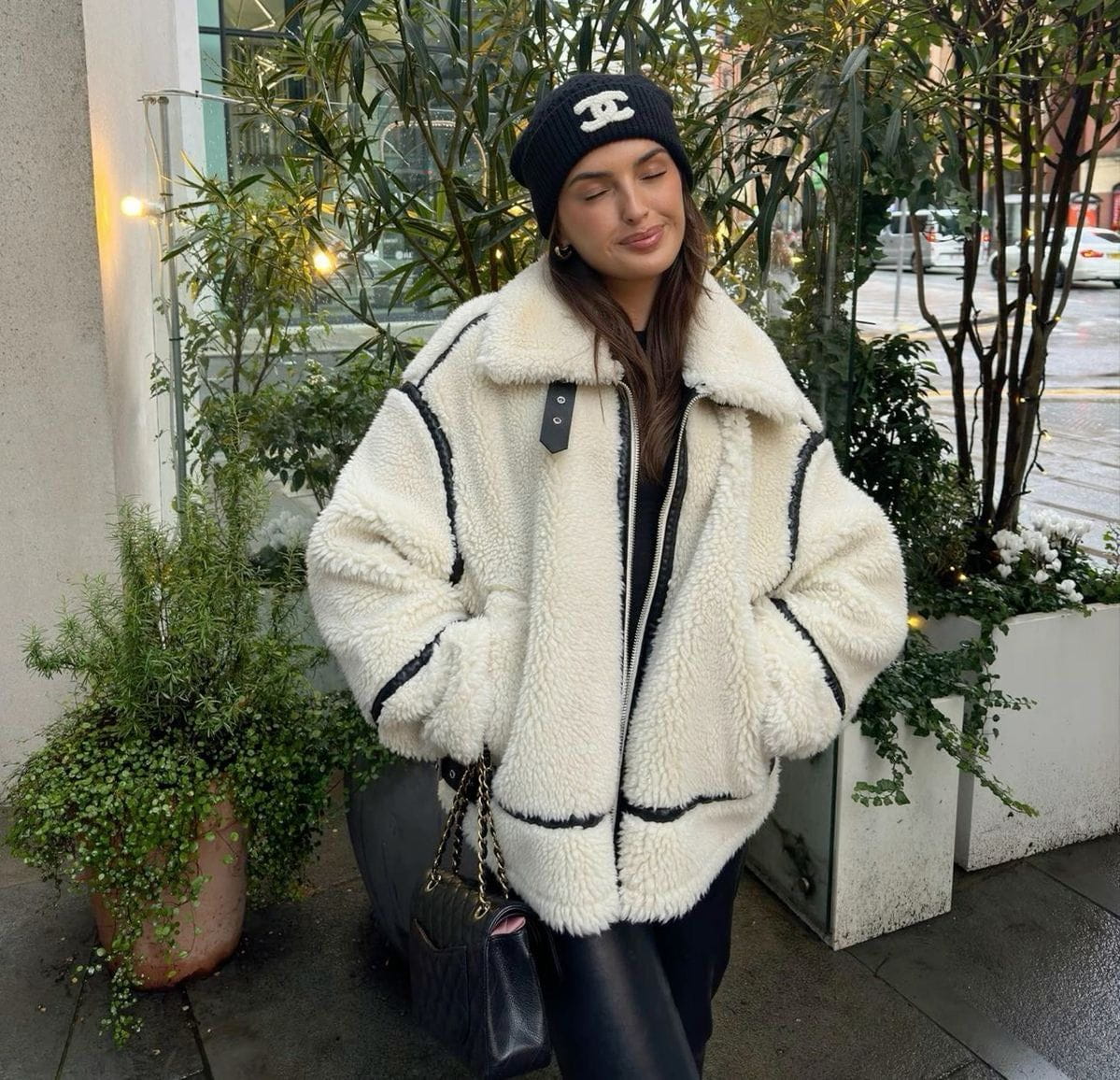 WW | Ladies' Jacket Warm and Trendy Sheepskin Double Layer