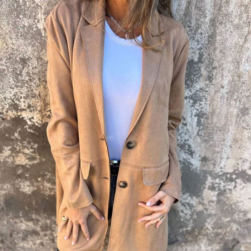 WW | Long Suede Blazer Elegance & Comfort Timeless Style
