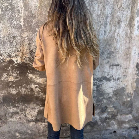 WW | Blazer Lang aus Wildleder Eleganz & Komfort Zeitloser Stil