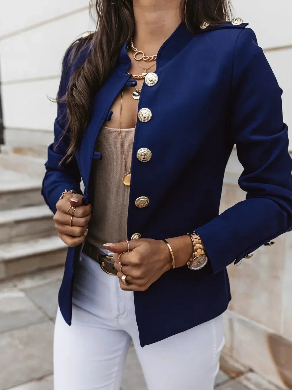 WW | Blazer Militärisch Chic Elegant Strukturiert und Trendy
