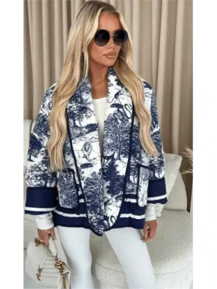 WW | Oversized Blouson with Print Chic & Modern Urban Trend Look