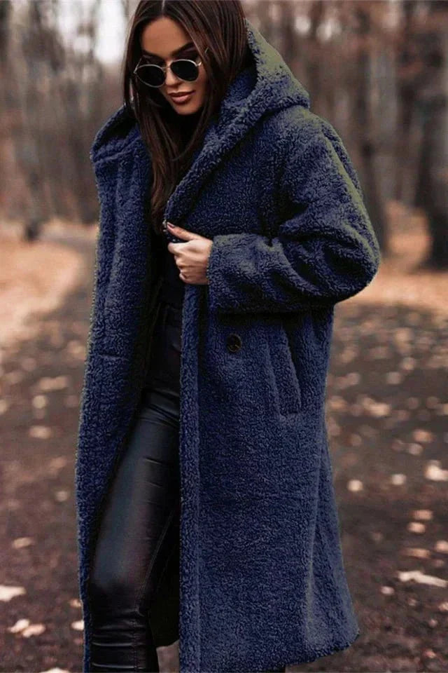 WW | Women's Winter Coat with Sheepskin Effect & Elegant Warmth