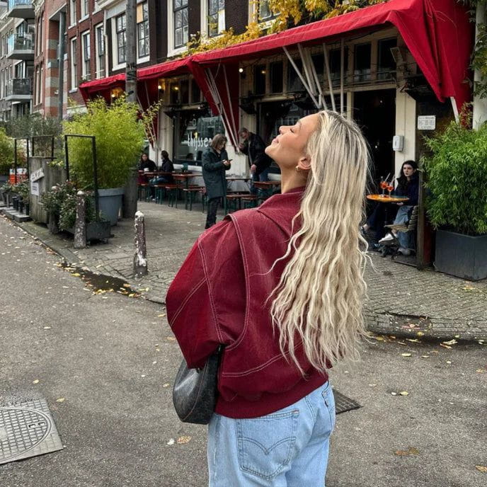 WW | Blouson Oversize aus Kunstleder Trend & Urban Look Kühn