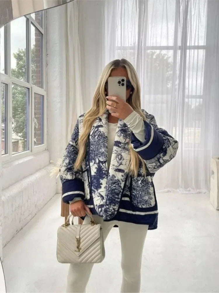 WW | Oversized Blouson with Print Chic & Modern Urban Trend Look
