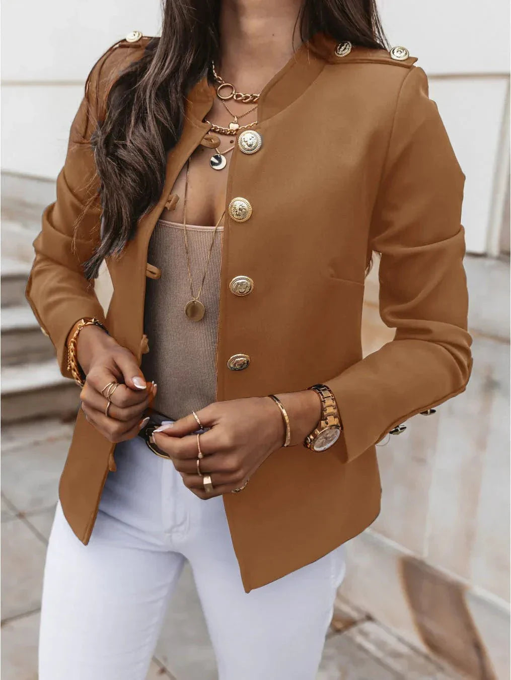 WW | Blazer Military Chic Elegant Structured and Trendy