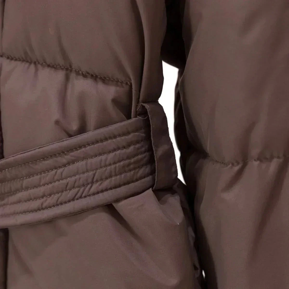WW | Fitted Winter Down Jacket with High Collar Warm and Elegant