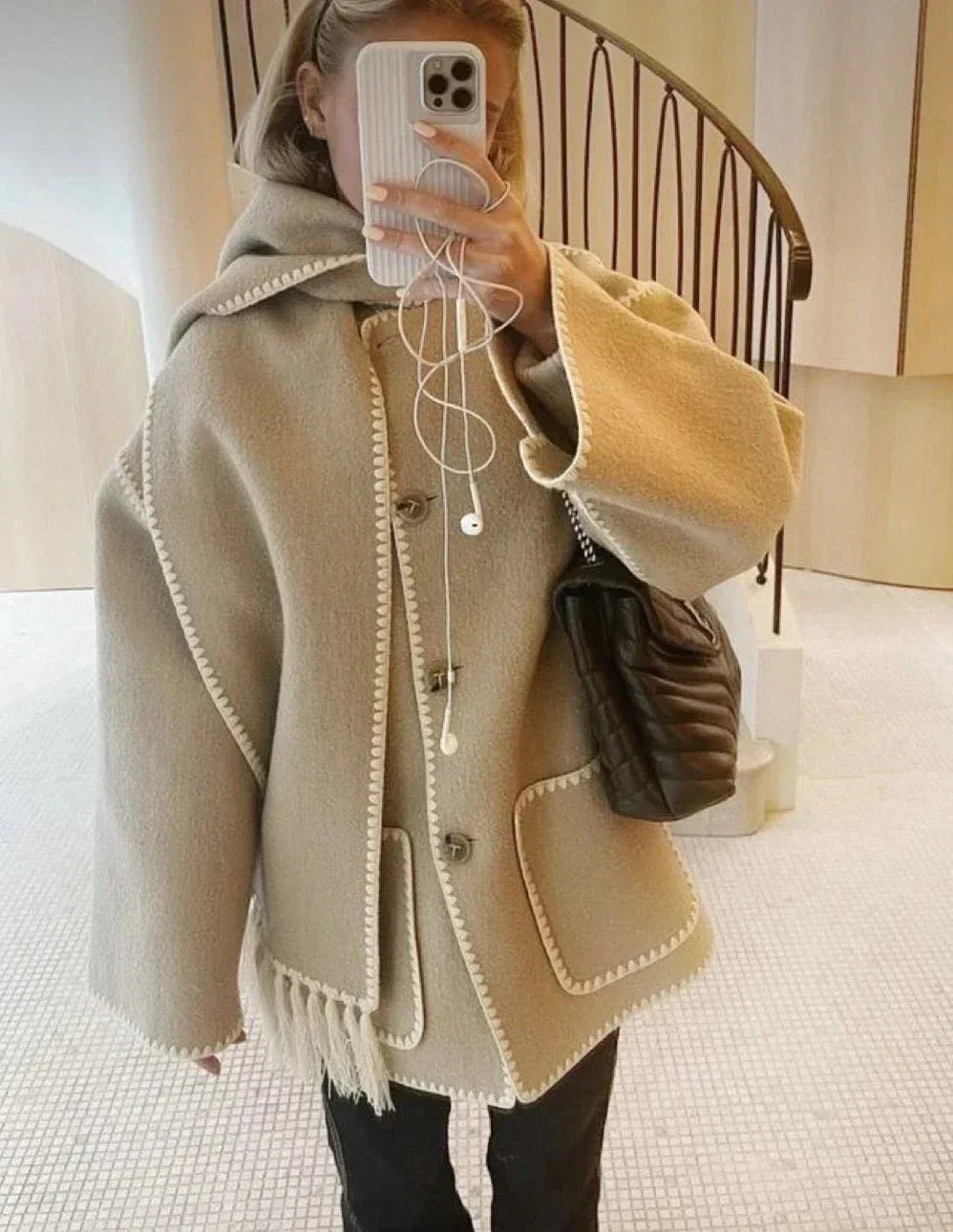 WW | Plus Size Cape Coat Chic Elegant and Trendy