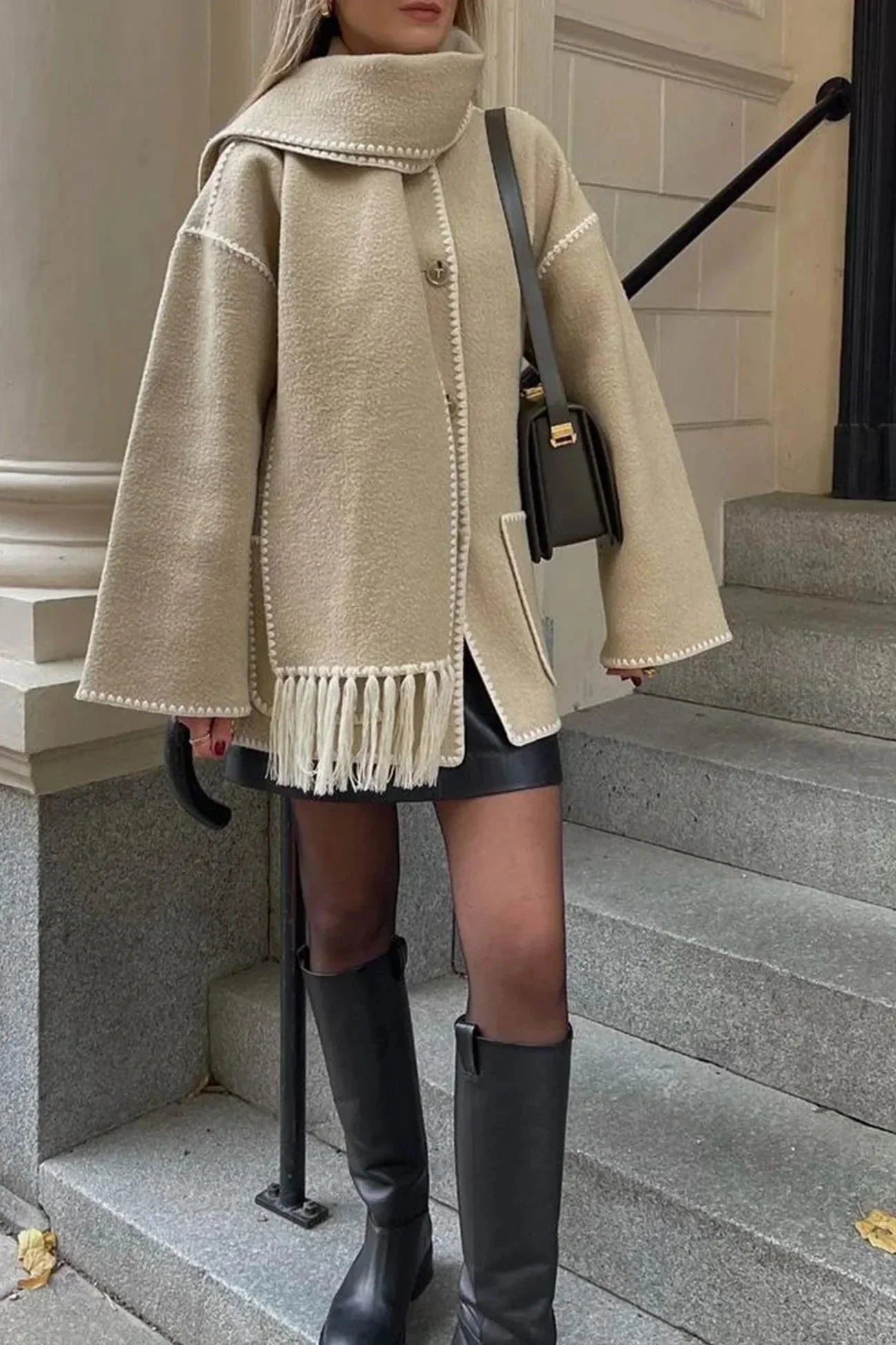 WW | Plus Size Cape Coat Chic Elegant and Trendy
