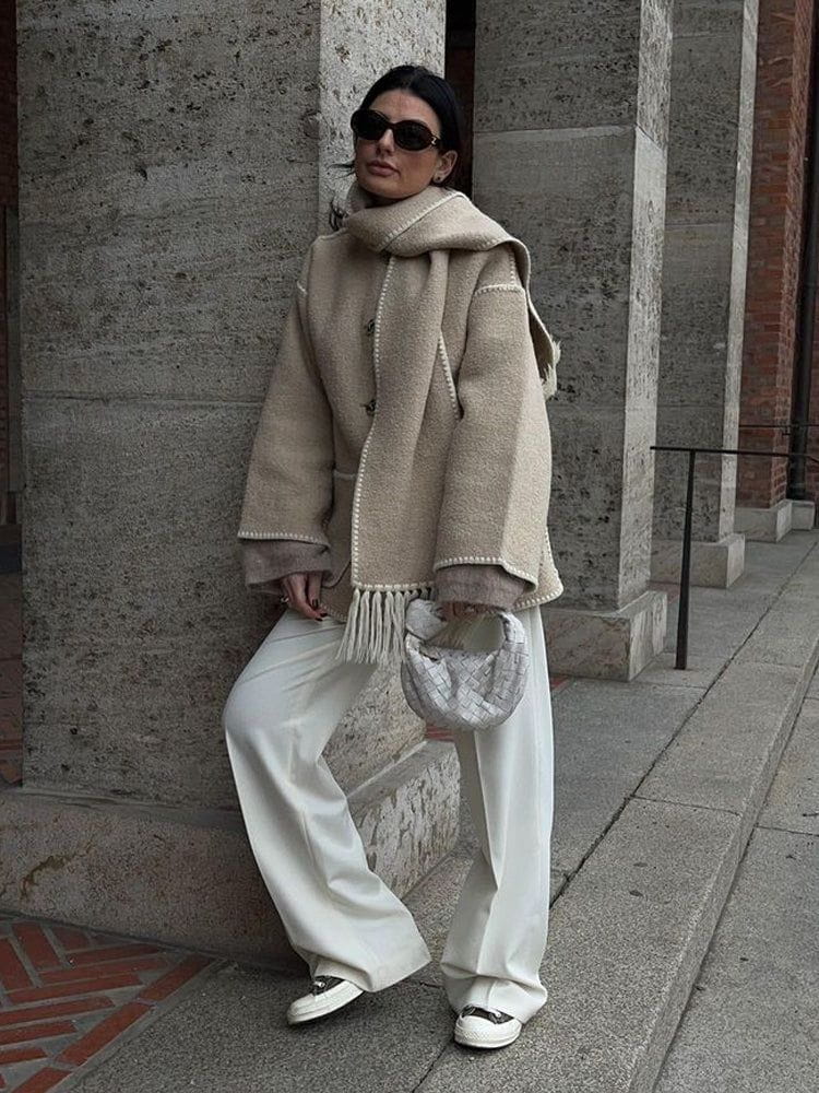 WW | Plus Size Cape Coat Chic Elegant and Trendy