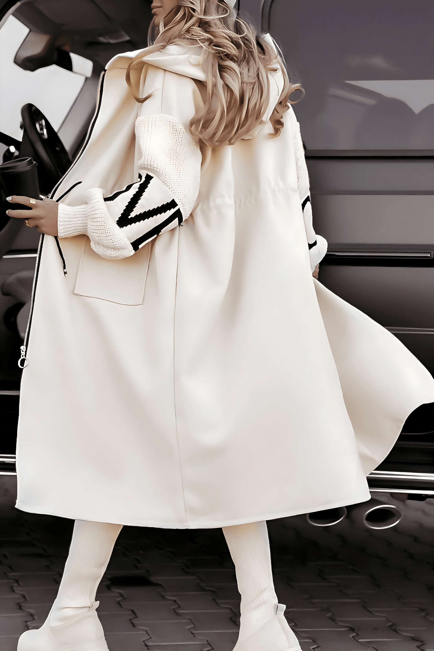 WW | Elegant & Comfortable Long Coat with Hood Autumn-Winter
