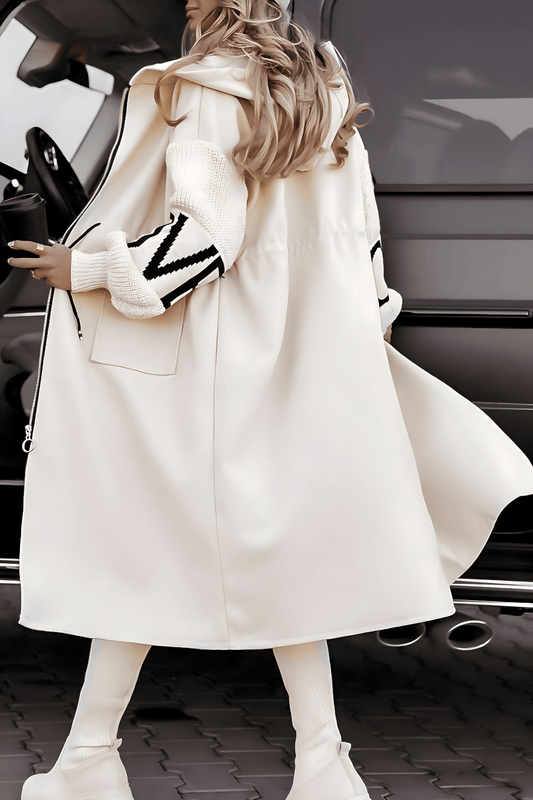 WW | Eleganter & Bequemer Langmantel mit Kapuze Herbst-Winter