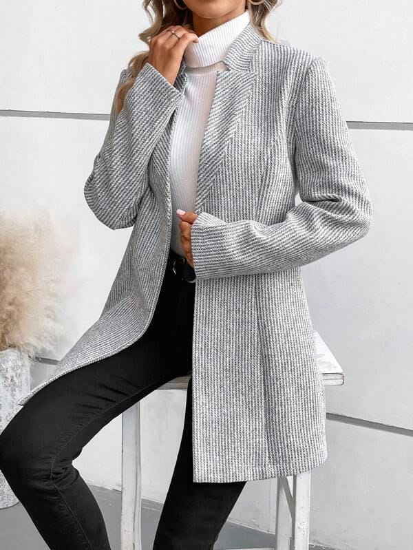 WW | Elegant long coat & soft fabric chic & timeless