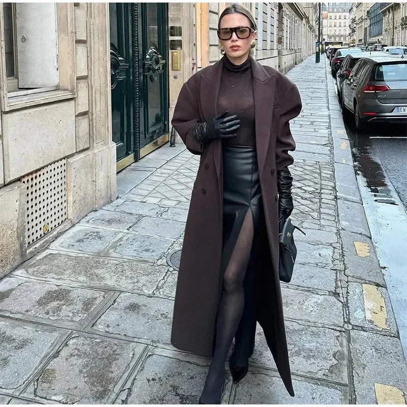 WW | Elegant Long Coat Chic and Timeless