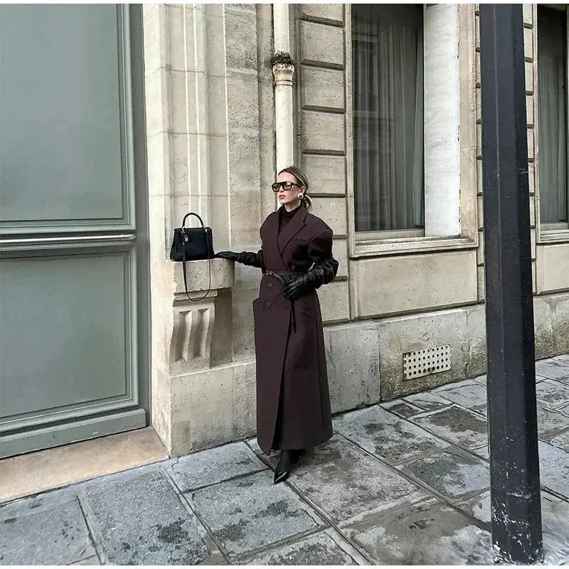 WW | Elegant Long Coat Chic and Timeless