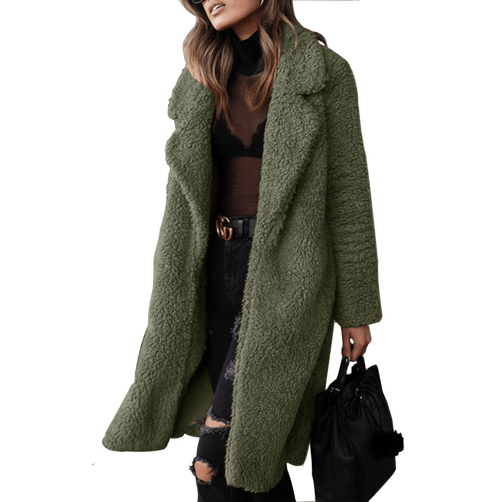 WW | Langer Teddy-Fell-Mantel Wärme & Eleganz Trend Winter