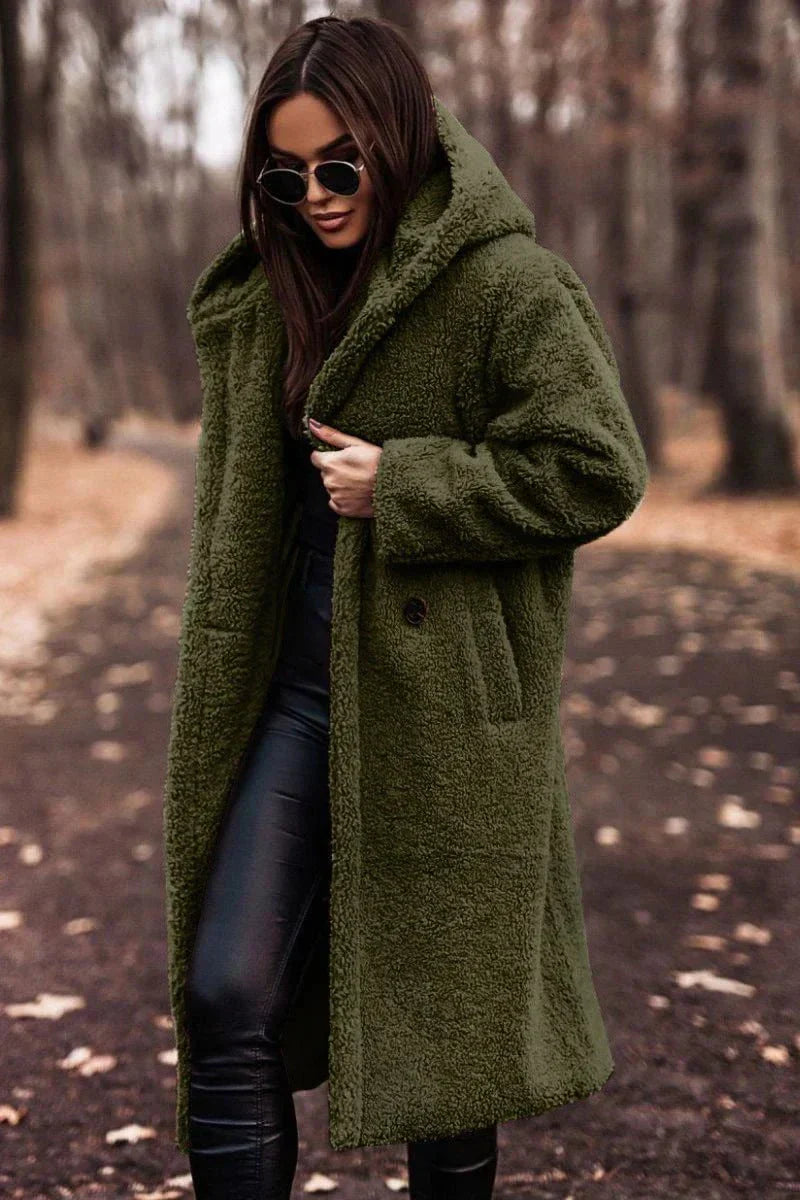 WW | Women's Winter Coat with Sheepskin Effect & Elegant Warmth