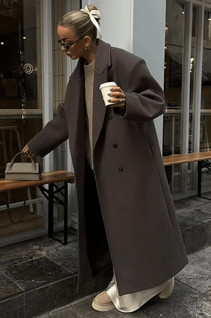 WW | Long Oversized Coat Timeless Elegance Comfort & Style