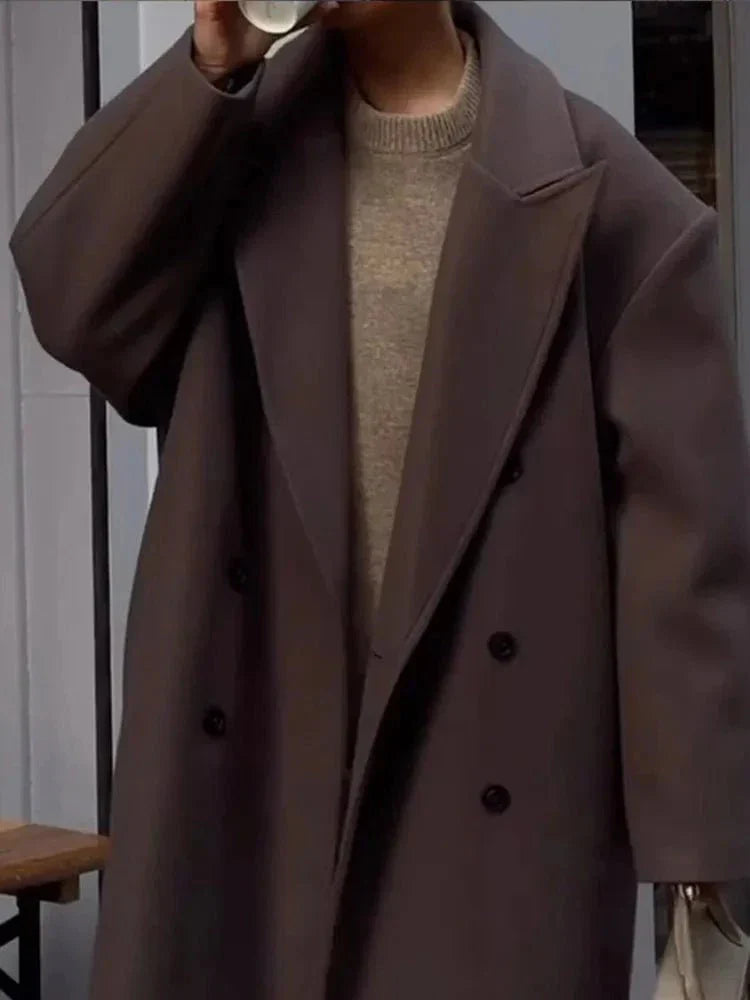 WW | Long Oversized Coat Timeless Elegance Comfort & Style