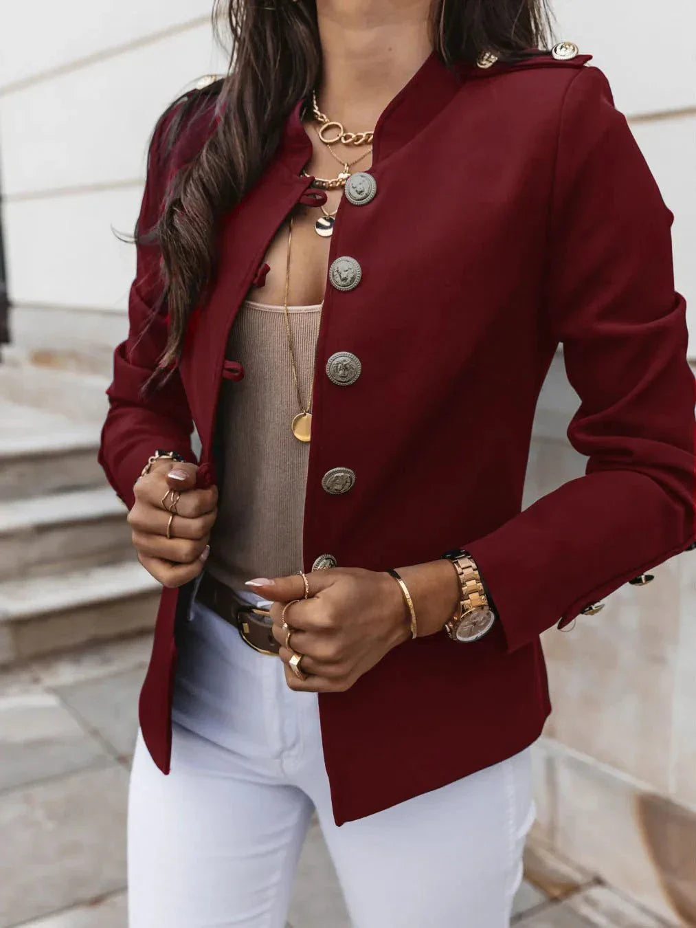 WW | Blazer Militärisch Chic Elegant Strukturiert und Trendy