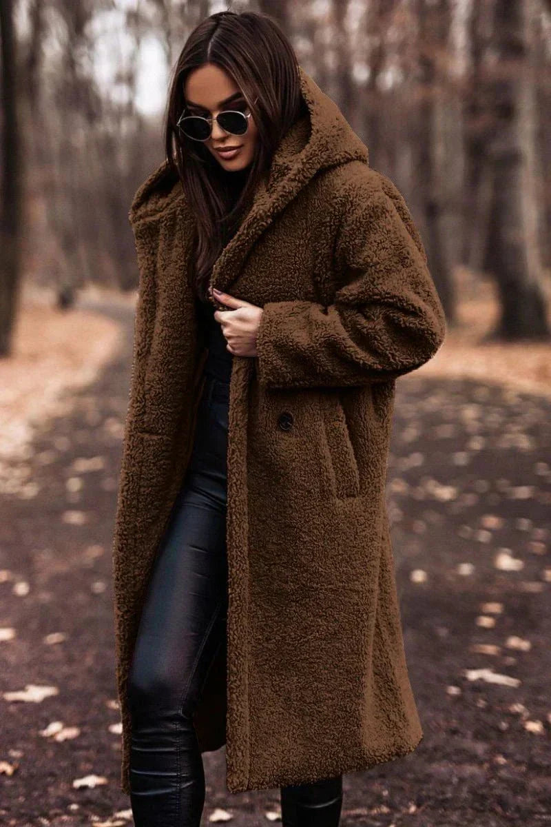 WW | Women's Winter Coat with Sheepskin Effect & Elegant Warmth