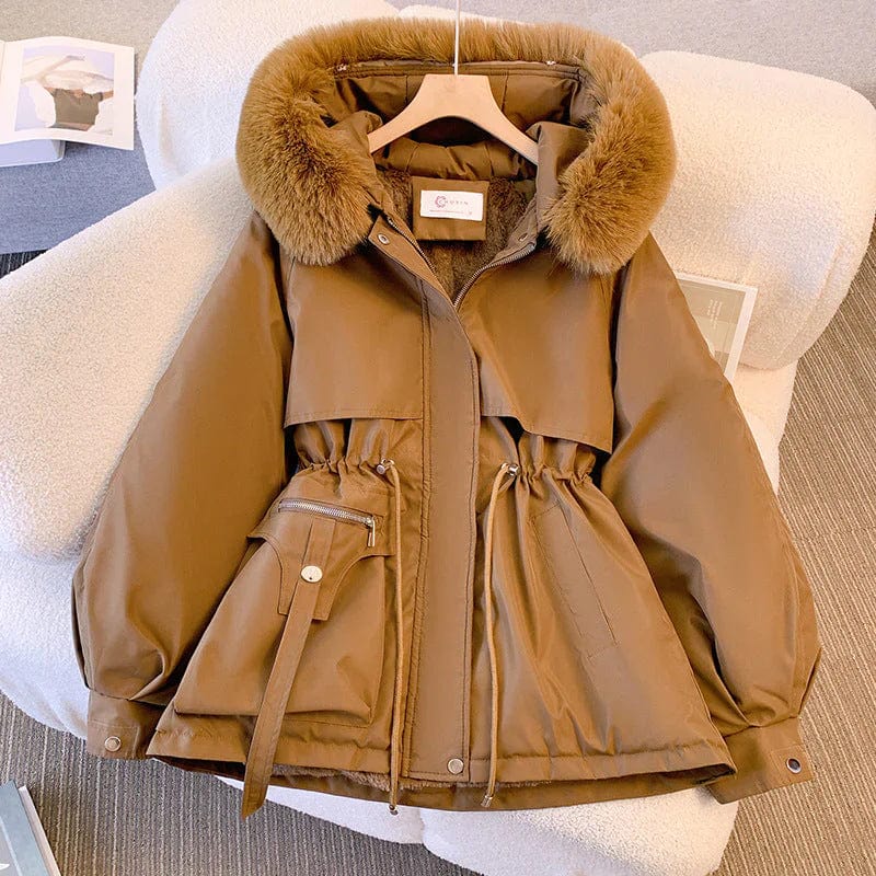 WW | Parka Winter Lined Elegance & Warmth Fur Collar