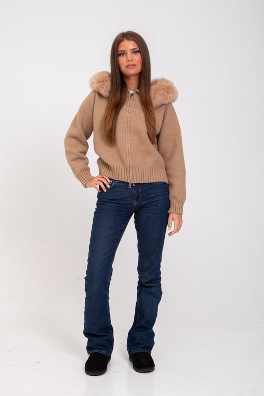 WW | Faux Fur Hooded Jacket Elegance Warmth and Comfort