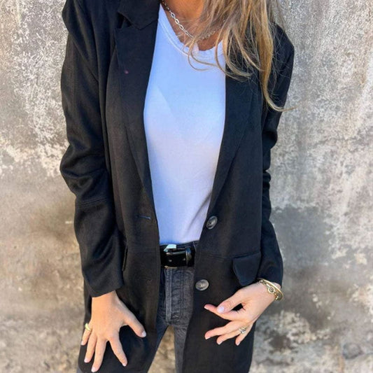 WW | Blazer Lang aus Wildleder Eleganz & Komfort Zeitloser Stil