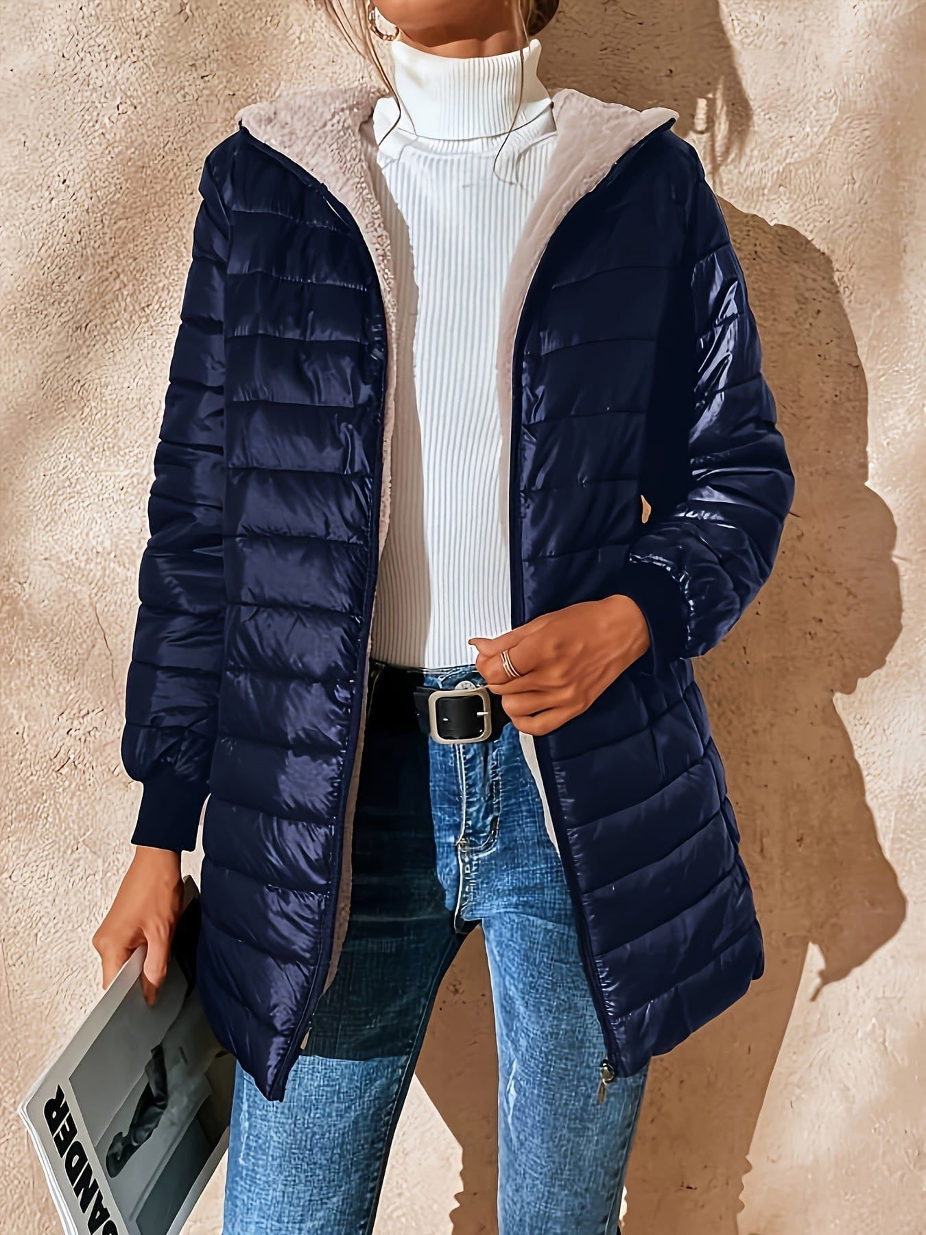 WW | Lightweight down jacket with hood, comfortable, warm and elegant