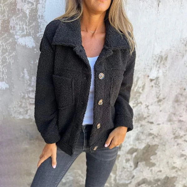 WW | Oversized Jacket Sheep Wool Effect Soft & Comfortable Casual Style