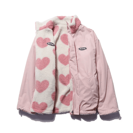 WW | Wendejacke aus weichem Fake-Fur im trendigen girly Stil